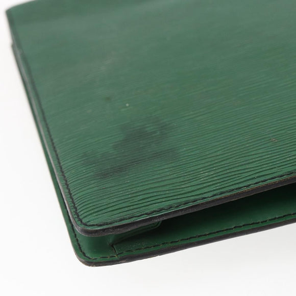 LOUIS VUITTON Epi Porte Documents Bandouliere Briefcase Green M54464 Auth BA6530
