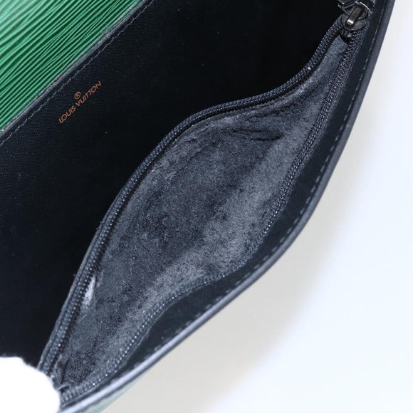 LOUIS VUITTON Epi Porte Documents Bandouliere Briefcase Green M54464 Auth BA6530