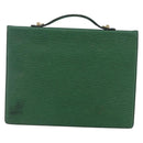 LOUIS VUITTON Epi Porte Documents Bandouliere Briefcase Green M54464 Auth BA6530-2