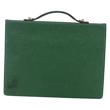 LOUIS VUITTON Epi Porte Documents Bandouliere Briefcase Green M54464 Auth BA6530 - 0