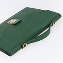 LOUIS VUITTON Epi Porte Documents Bandouliere Briefcase Green M54464 Auth BA6530-6