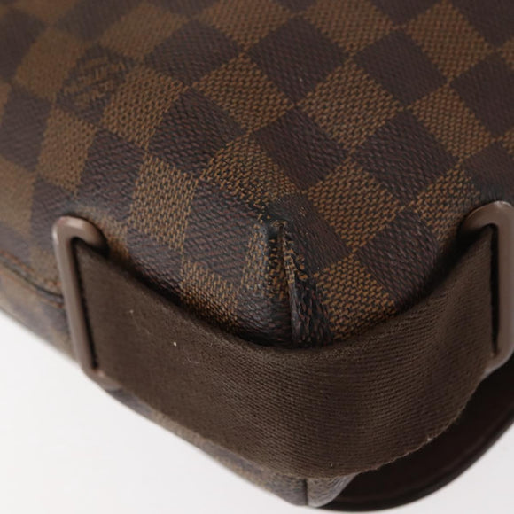 LOUIS VUITTON Damier Ebene Brooklyn MM Shoulder Bag N51211 LV Auth BA6531