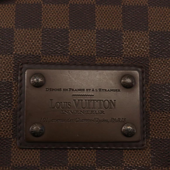 LOUIS VUITTON Damier Ebene Brooklyn MM Shoulder Bag N51211 LV Auth BA6531