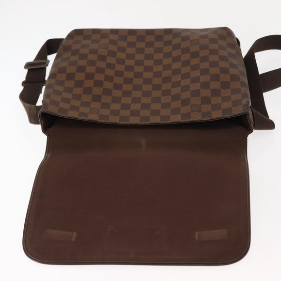 LOUIS VUITTON Damier Ebene Brooklyn MM Shoulder Bag N51211 LV Auth BA6531