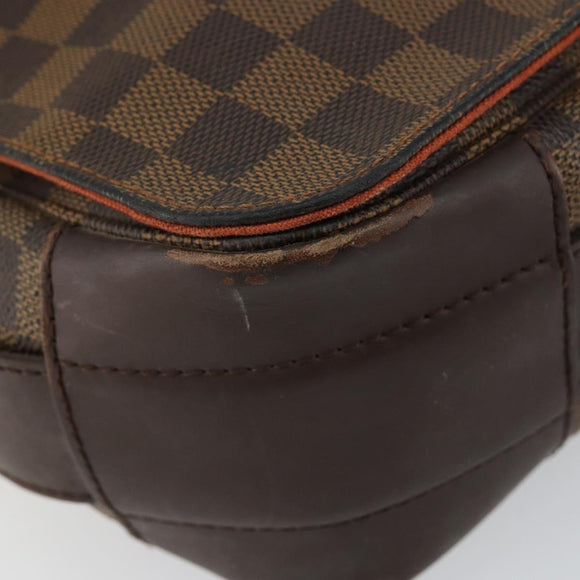 LOUIS VUITTON Damier Ebene Bastille Shoulder Bag N45258 LV Auth BA6532