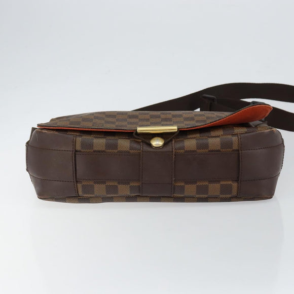 LOUIS VUITTON Damier Ebene Bastille Shoulder Bag N45258 LV Auth BA6532