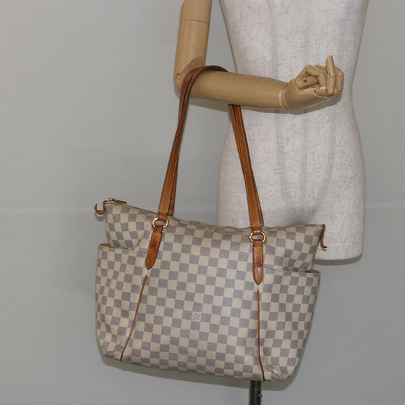 LOUIS VUITTON Damier Azur Totally MM Tote Bag N51262 LV Auth BA6533