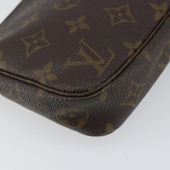 LOUIS VUITTON Monogram Pochette Accessoires Pouch M51980 LV Auth BA6538