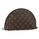 LOUIS VUITTON Monogram Trousse Demi Ronde Cosmetic Pouch M47520 LV Auth BA6539-1