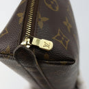 LOUIS VUITTON Monogram Trousse Demi Ronde Cosmetic Pouch M47520 LV Auth BA6539-8