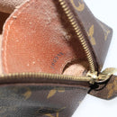 LOUIS VUITTON Monogram Trousse Demi Ronde Cosmetic Pouch M47520 LV Auth BA6539-12