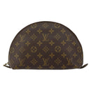 LOUIS VUITTON Monogram Trousse Demi Ronde Cosmetic Pouch M47520 LV Auth BA6539-13