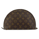 LOUIS VUITTON Monogram Trousse Demi Ronde Cosmetic Pouch M47520 LV Auth BA6539-2