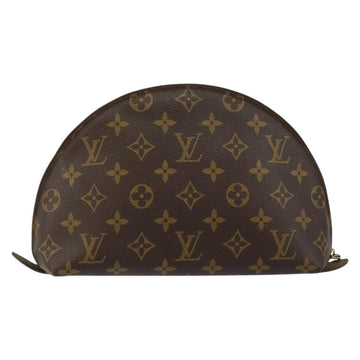 LOUIS VUITTON Monogram Trousse Demi Ronde Cosmetic Pouch M47520 LV Auth BA6539 - 0