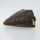 LOUIS VUITTON Monogram Trousse Demi Ronde Cosmetic Pouch M47520 LV Auth BA6539-4
