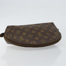 LOUIS VUITTON Monogram Trousse Demi Ronde Cosmetic Pouch M47520 LV Auth BA6539-5