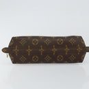 LOUIS VUITTON Monogram Trousse Demi Ronde Cosmetic Pouch M47520 LV Auth BA6539-6