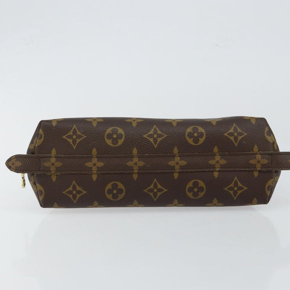 LOUIS VUITTON Monogram Trousse Demi Ronde Cosmetic Pouch M47520 LV Auth BA6539