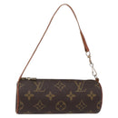 LOUIS VUITTON Monogram Papillon Pouch LV Auth BA6540-1