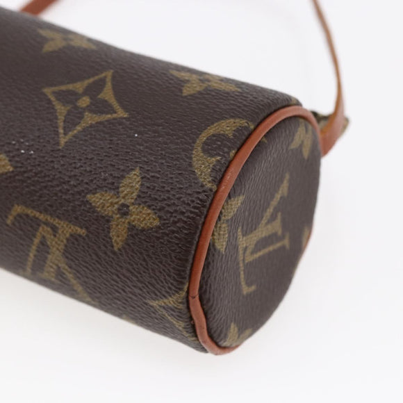 LOUIS VUITTON Monogram Papillon Pouch LV Auth BA6540
