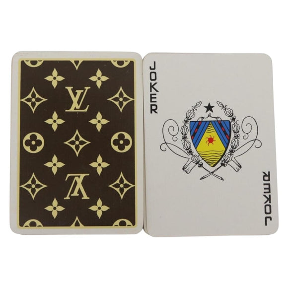 LOUIS VUITTON Monogram Playing Cards LV Auth BA6541