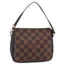 LOUIS VUITTON Damier Ebene Trousse Makeup Pouch N51982 LV Auth BA6543-1