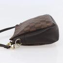 LOUIS VUITTON Damier Ebene Trousse Makeup Pouch N51982 LV Auth BA6543-3