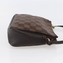 LOUIS VUITTON Damier Ebene Trousse Makeup Pouch N51982 LV Auth BA6543-4