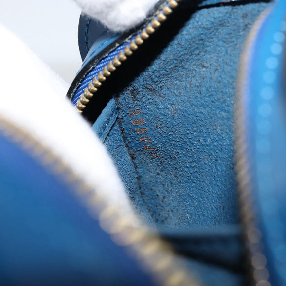 LOUIS VUITTON Epi Dauphine PM Pouch Blue M48445 LV Auth BA6544