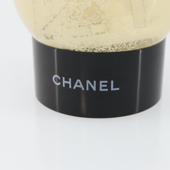 CHANEL Snow Globe Glass Clear CC Auth BA6546