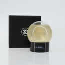 CHANEL Snow Globe Glass Clear CC Auth BA6546-12