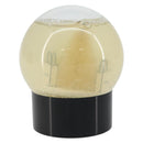 CHANEL Snow Globe Glass Clear CC Auth BA6546-2