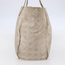 CHANEL New Travel Line Tote Bag Nylon Pink Silver CC Auth BA6548-3