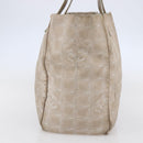 CHANEL New Travel Line Tote Bag Nylon Pink Silver CC Auth BA6548-4