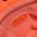 CHANEL COCO Mark Shoulder Bag Leather Orange CC Auth BA6550-17