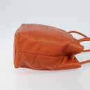 CHANEL COCO Mark Shoulder Bag Leather Orange CC Auth BA6550-3