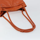 CHANEL COCO Mark Shoulder Bag Leather Orange CC Auth BA6550-7