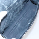 GUCCI GG Supreme Sherry Line Clutch Bag PVC Navy Gold 89 01 006 Auth BA6557-9