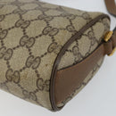 GUCCI GG Supreme Web Sherry Line Bag PVC Beige Gold 89 02 018 Auth BA6558-15
