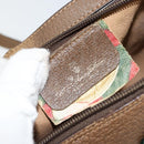 GUCCI GG Supreme Web Sherry Line Bag PVC Beige Gold 89 02 018 Auth BA6558-18