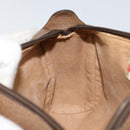 GUCCI GG Supreme Web Sherry Line Bag PVC Beige Gold 89 02 018 Auth BA6558-20