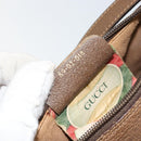 GUCCI GG Supreme Web Sherry Line Bag PVC Beige Gold 89 02 018 Auth BA6558-12