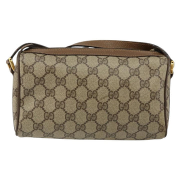 GUCCI GG Supreme Web Sherry Line Bag PVC Beige Gold 89 02 018 Auth BA6558 - 0