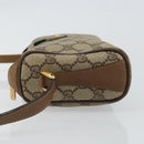 GUCCI GG Supreme Web Sherry Line Bag PVC Beige Gold 89 02 018 Auth BA6558-4