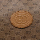 GUCCI Micro GG Supreme Shoulder Bag PVC Brown Gold 007 104 4916 Auth BA6559-18