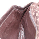 GUCCI Micro GG Canvas Chain Shoulder Bag Suede Brown Gold Auth BA6560-20