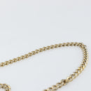 GUCCI Micro GG Canvas Chain Shoulder Bag Suede Brown Gold Auth BA6560-8