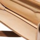 GUCCI Shoulder Bag Leather Brown Gold Auth BA6561-21