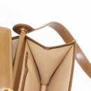 GUCCI Shoulder Bag Leather Brown Gold Auth BA6561-23