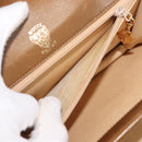 GUCCI Shoulder Bag Leather Brown Gold Auth BA6561-24